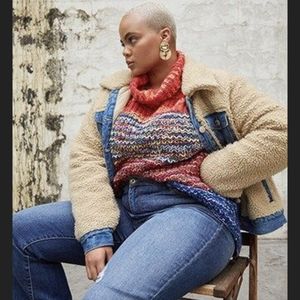 Forever21 Multicolor Turtleneck Sweater